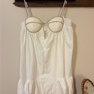 Elegant White Women's Dress